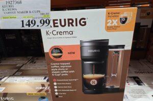 KEURIG K-CREMA COFFEE MAKER K-CUPS - Costco Canada deal - Save $40.00 - Home and Kitchen