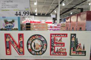 NOEL WOODEN LETTERS WITH LED LIGHTS - Costco Canada deal - Save $15.00 - Seasonal Items