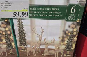 DEER FAMILY WITH TREES 6 PIECES at Costco