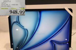 APPLE IPAD AIR 13" 128GB M3 SPACE GREY - Costco Canada deal - Save $150.00 - Electronics