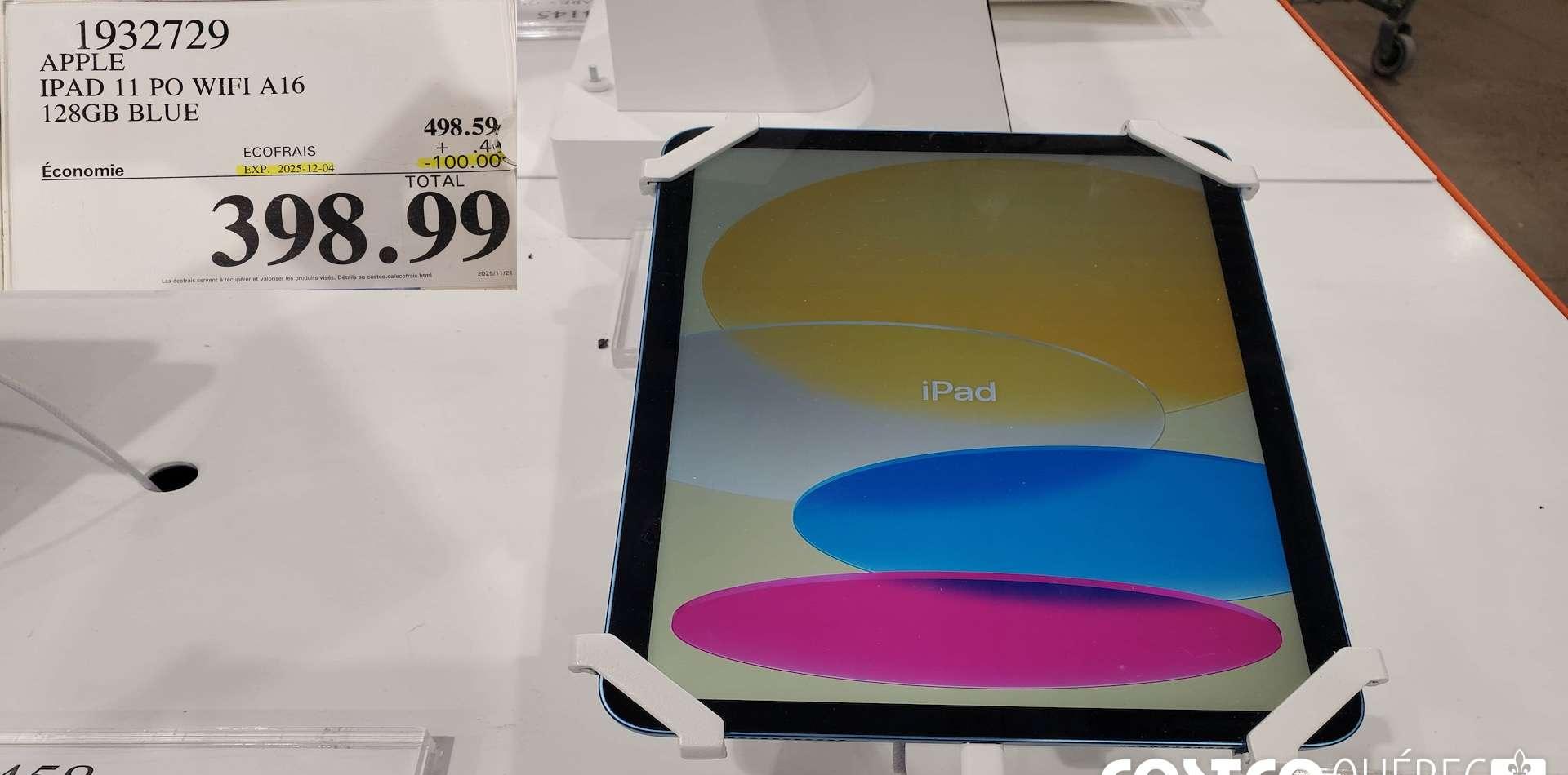 APPLE IPAD 11 PO WIFI A16 128GB BLUE at Costco