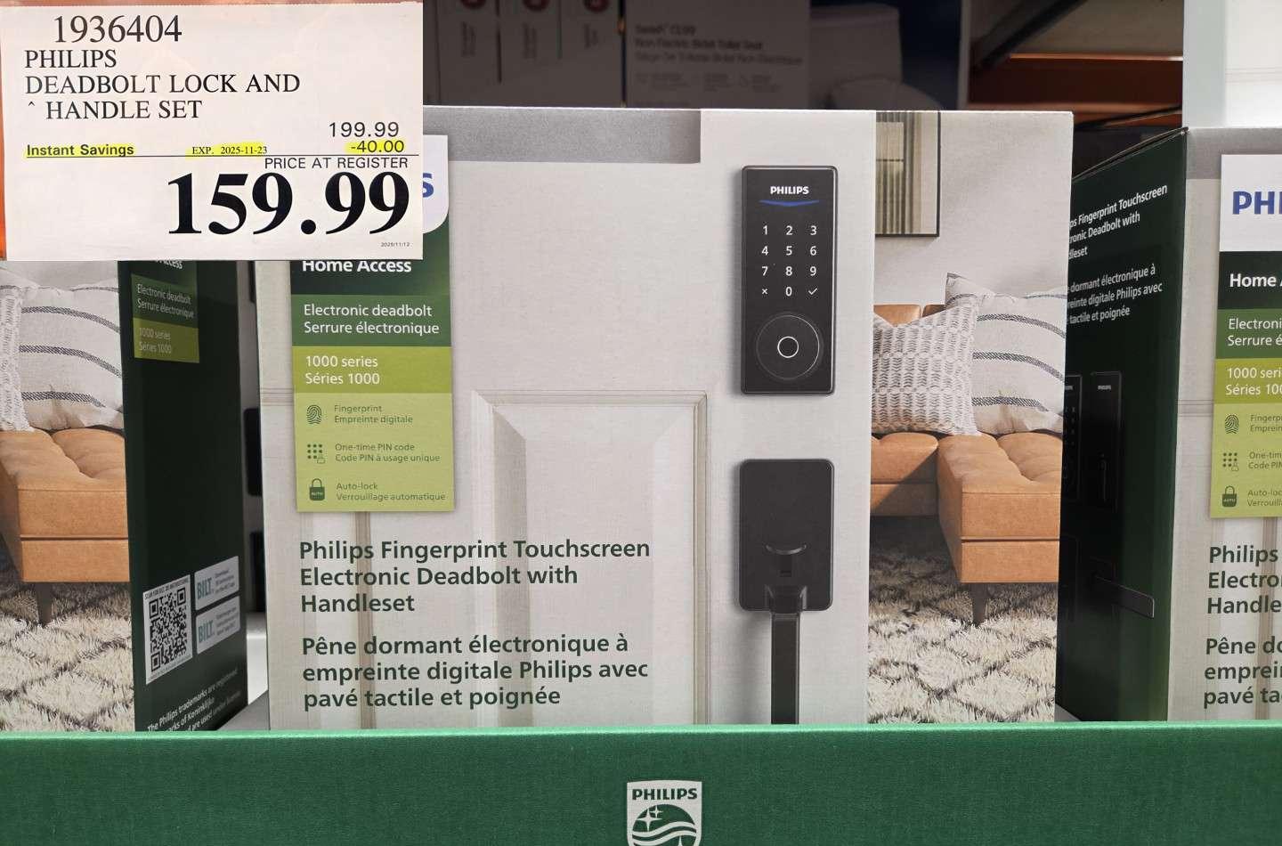 PHILIPS DEADBOLT LOCK AND HANDLE SET at Costco