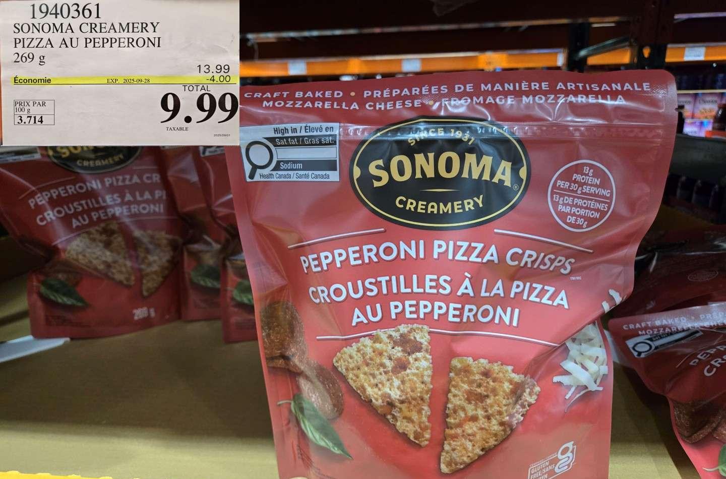 SONOMA CREAMERY PIZZA AU PEPPERONI 269 g at Costco