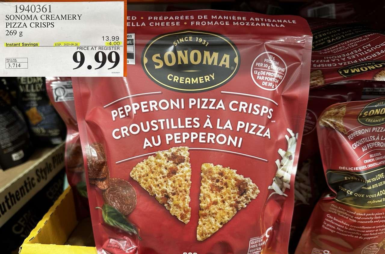 SONOMA CREAMERY PIZZA CRISPS 269G - Costco Canada deal - Save $4.00 - Food & Beverage