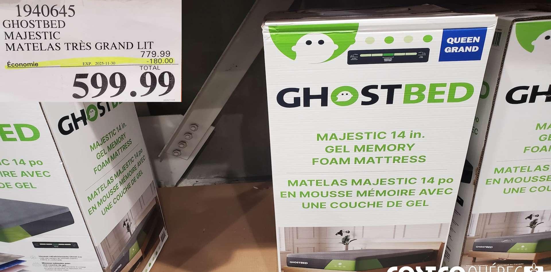 MOUSSE DE 14PO MATELAS TRES GRAND LIT at Costco