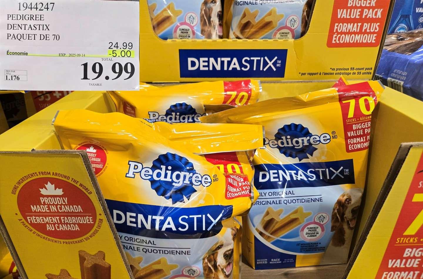 PEDIGREE DENTASTIX PAQUET DE 70 at Costco