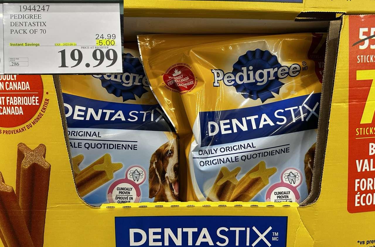 PEDIGREE DENTASTIX PACK OF 70 at Costco