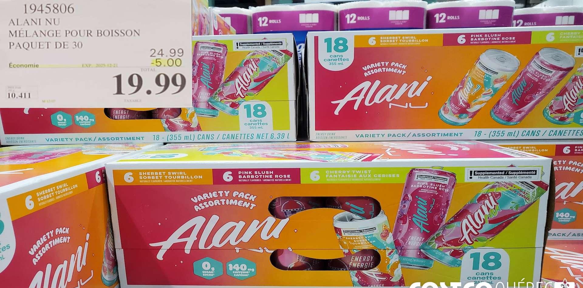 ALANI NI MELANGE POUR BOISSON PAQUET DE 30 at Costco