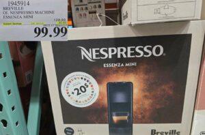 BREVILLE OL NESPRESSO MACHINE ESSENZA MINI - Costco Canada deal - Save $30.00 - Home and Kitchen