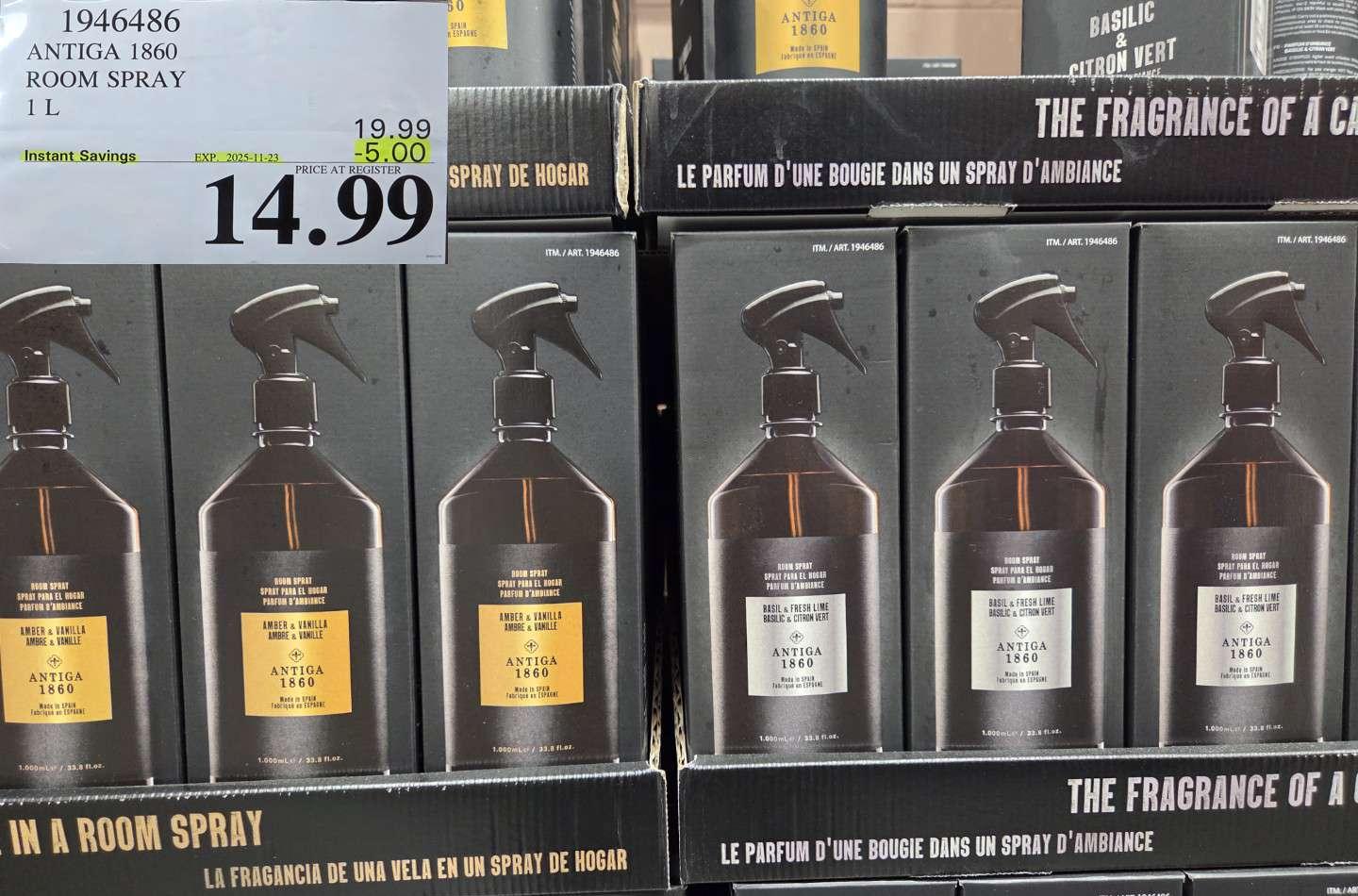 ANTIGA 1850 ROOM SPRAY 1L at Costco