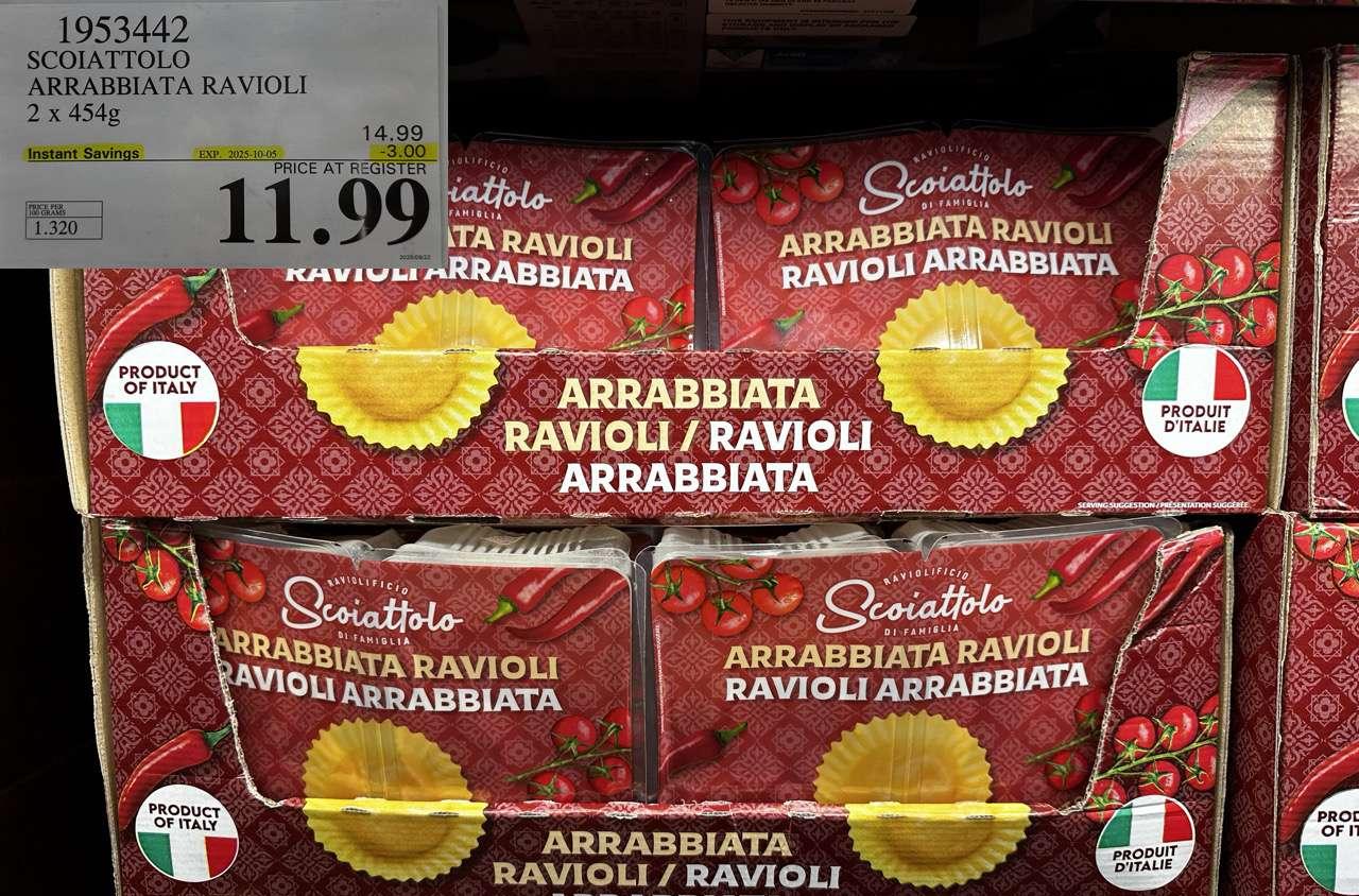 SCOIATTOLO ARRABBIATA RAVIOLI 2 X 454G at Costco