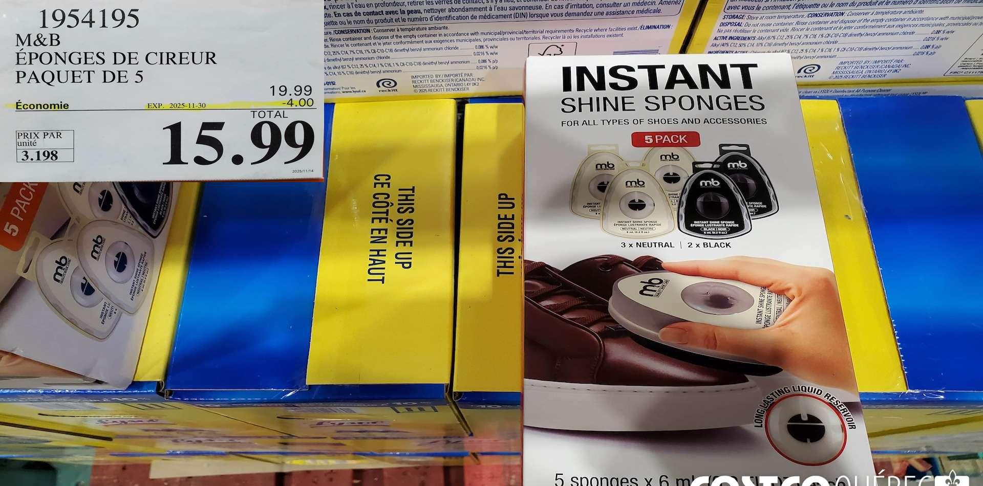 M&B EPONGES DE CIREUR PAQUET DE 5 at Costco