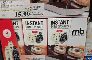 M & B INSTANT SHINE SPONGE PACK OF 5 at Costco