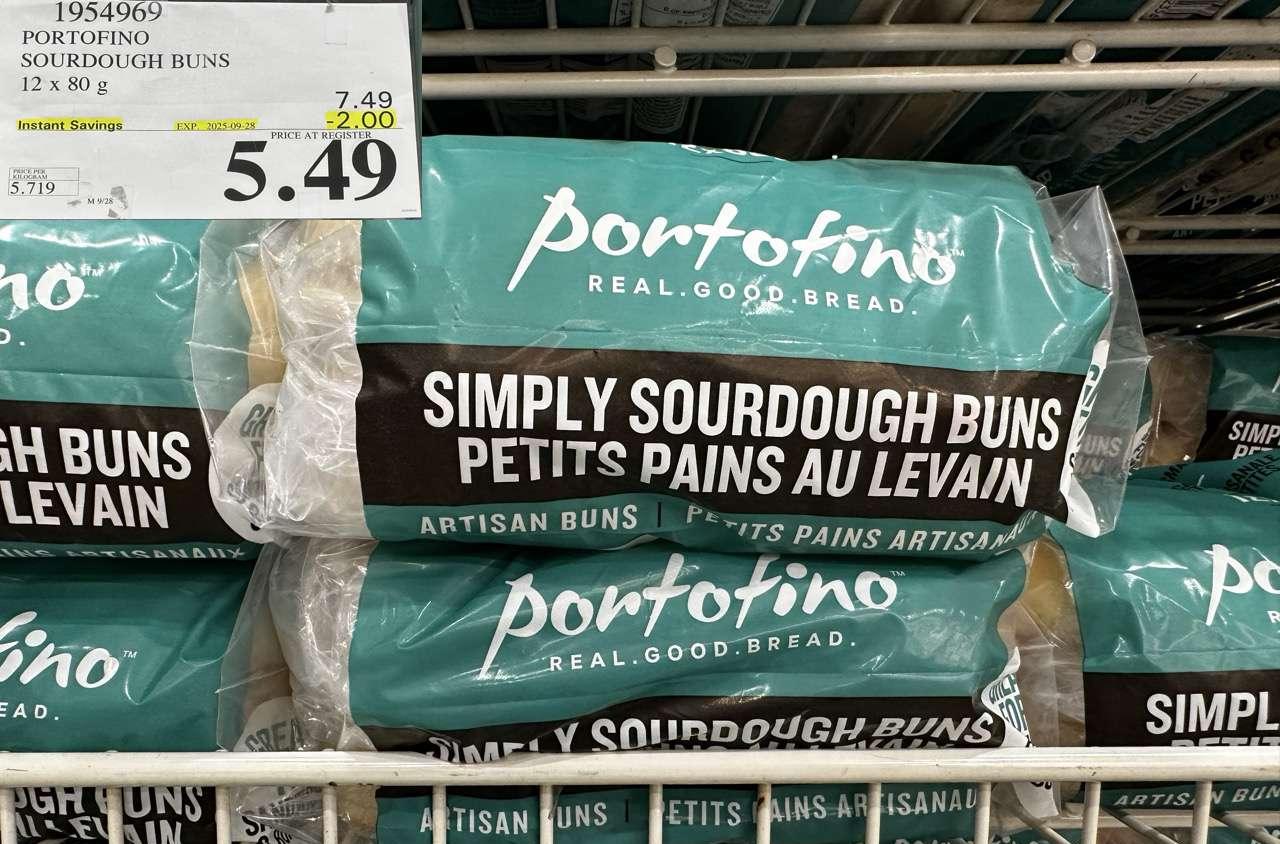 PORTOFINO SOURDOUGH BUNS 12 X 80G at Costco
