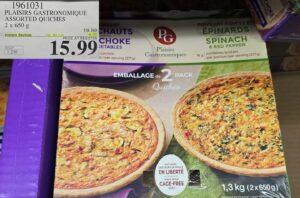 PLAISIRS GASTRONOMIQUE ASSORTED QUICHES 2 x 650 g at Costco