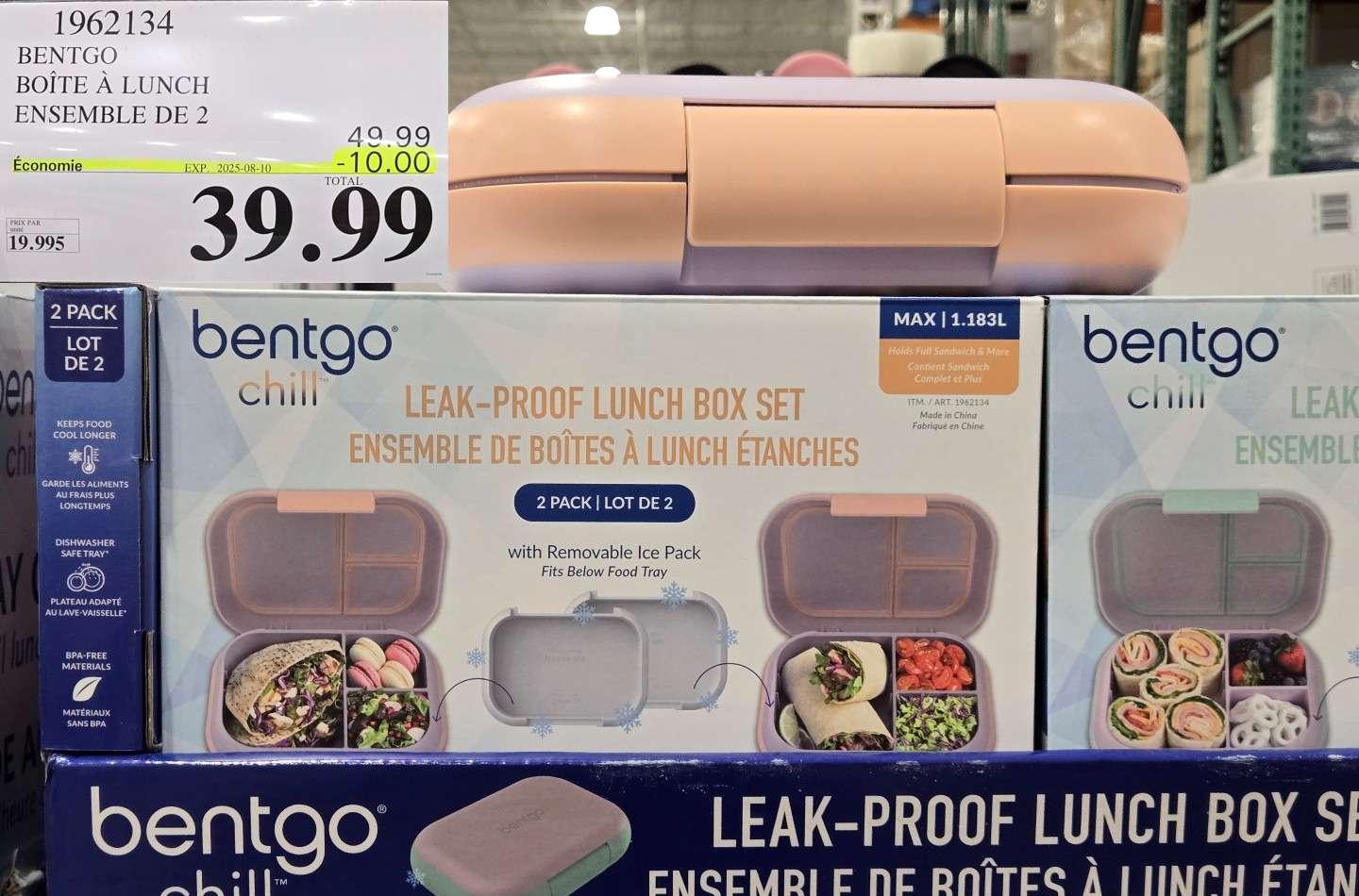 BENTGO  BOITE A LUNCH ENSEMBLE DE 2 at Costco