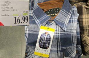 JACHS NY FLANNEL SHIRT +MENS SIZES S-XXL at Costco