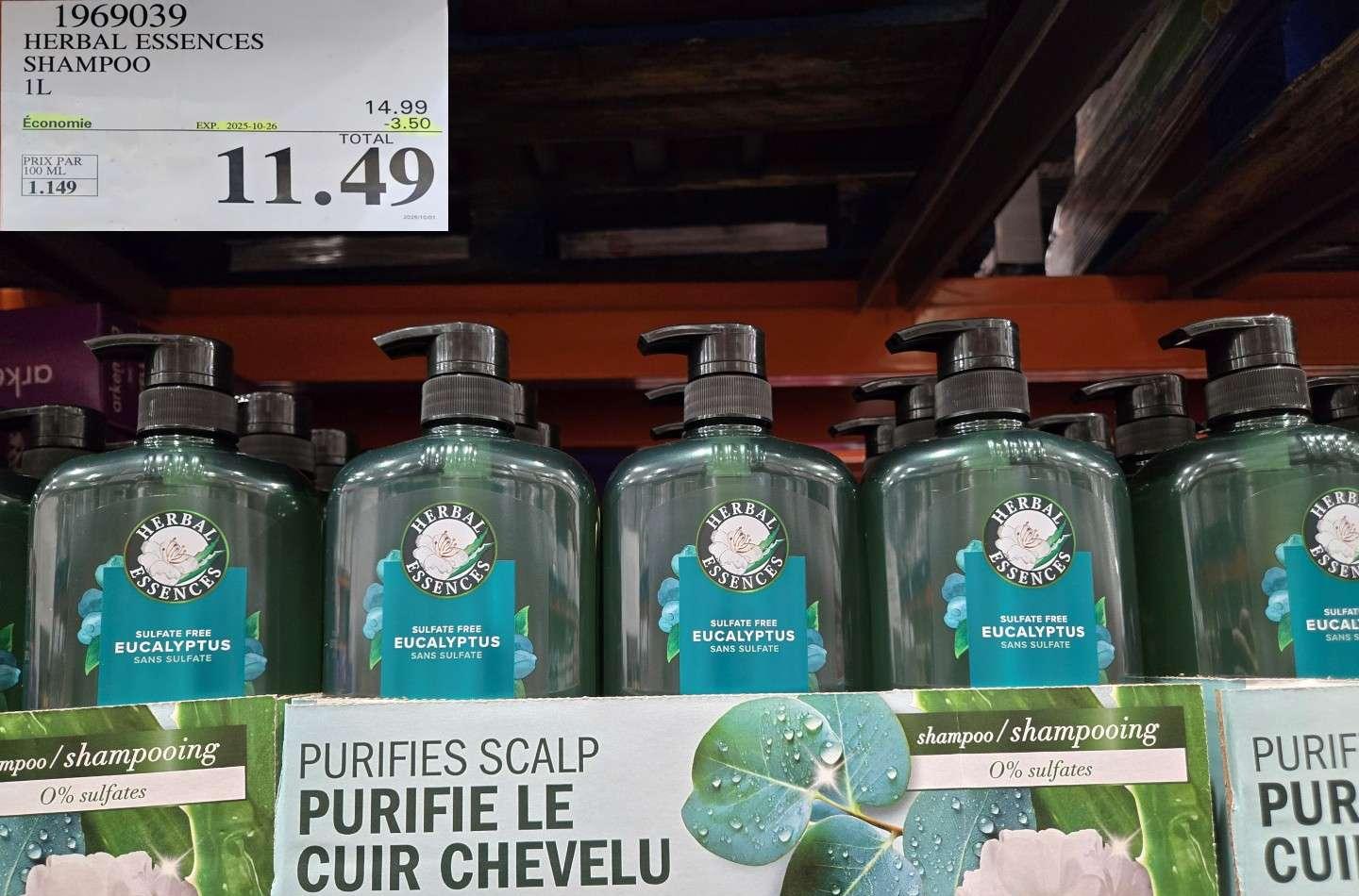 HERBAL ESSENCES SHAMPOO 1L at Costco