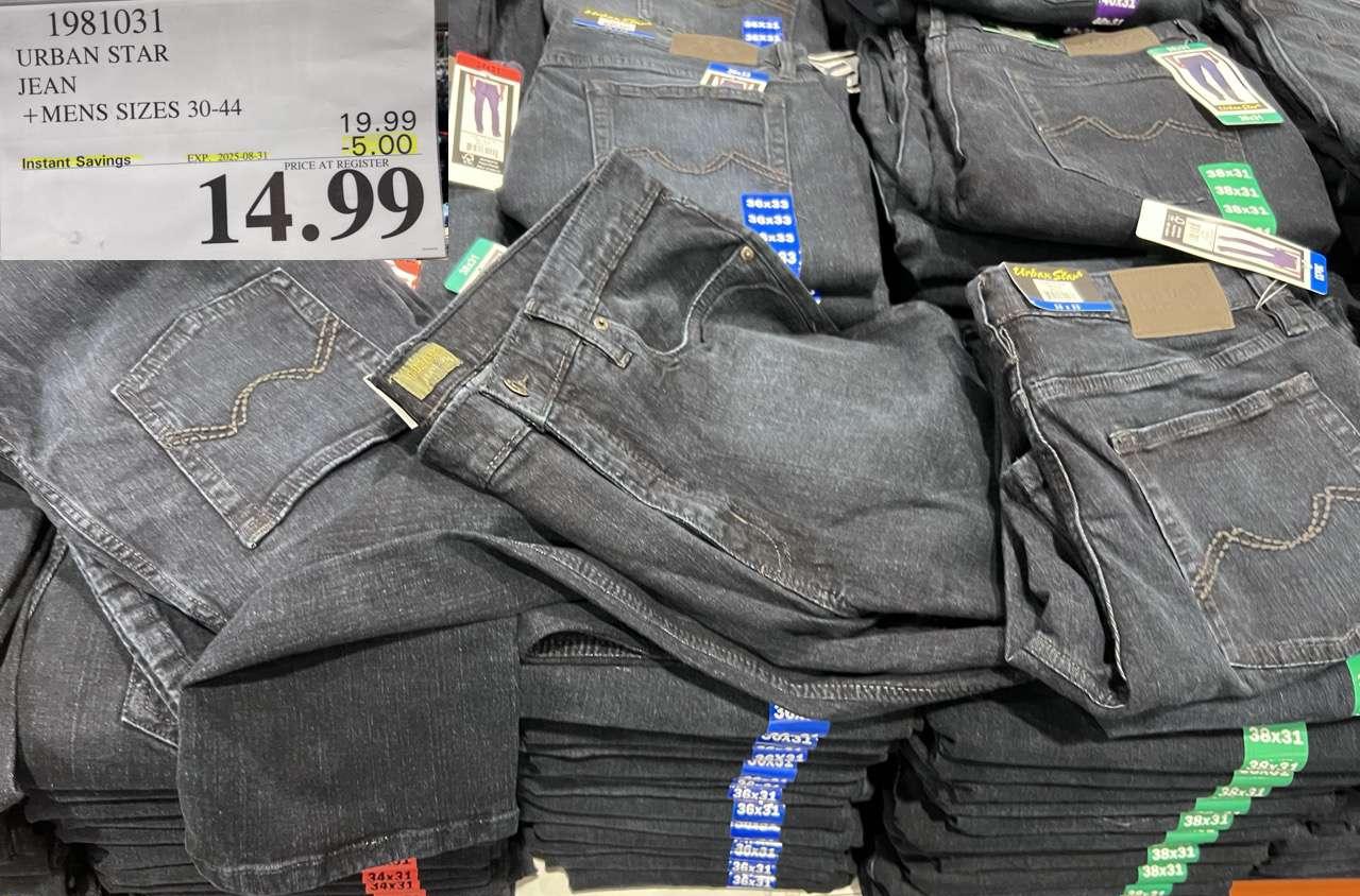 URBAN STAR JEAN MENS SIZES 30-44 at Costco