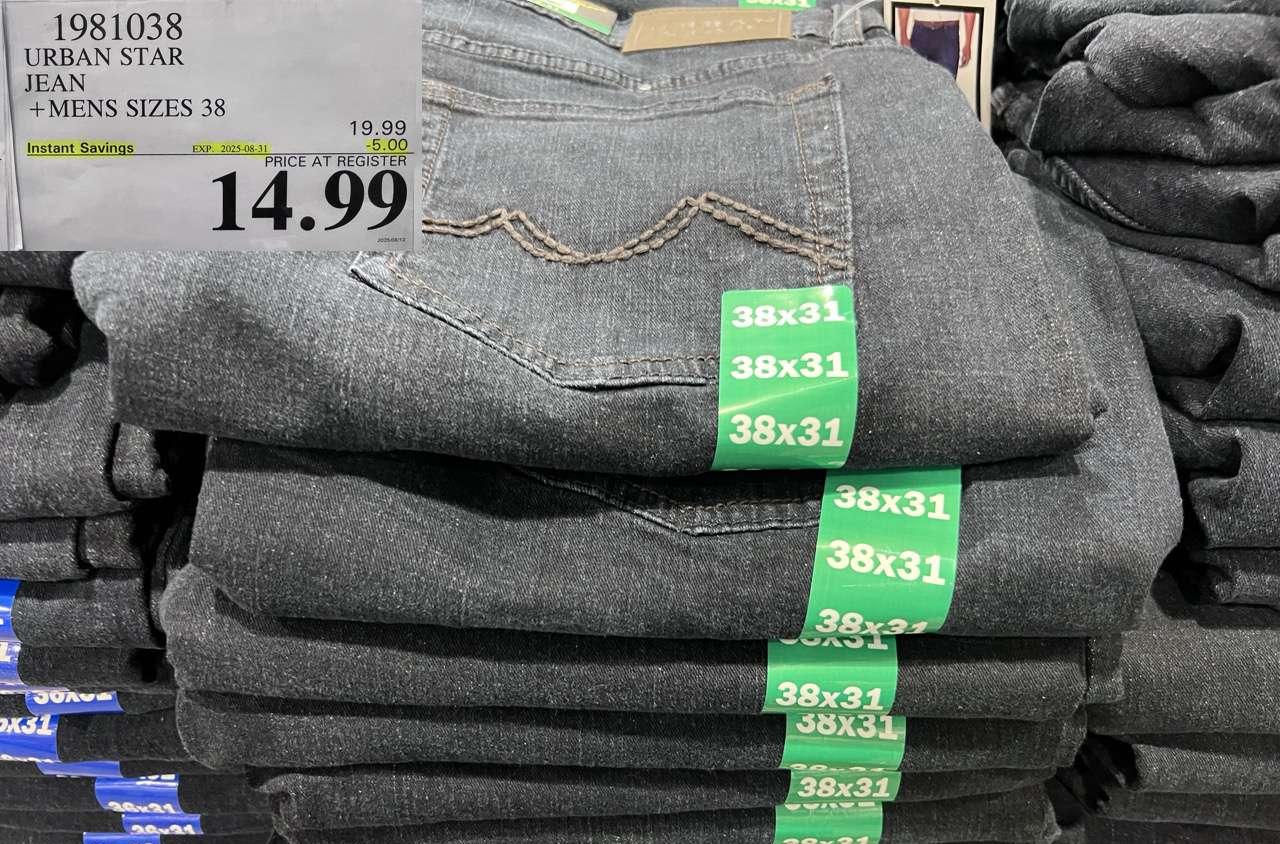 URBAN STAR JEAN MENS SIZES 38 at Costco