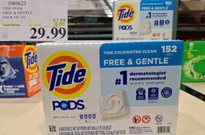 TIDE PODS FREE & GENTLE PACK OF 152 - Costco Canada deal - Save $8.00 - Household Essentials