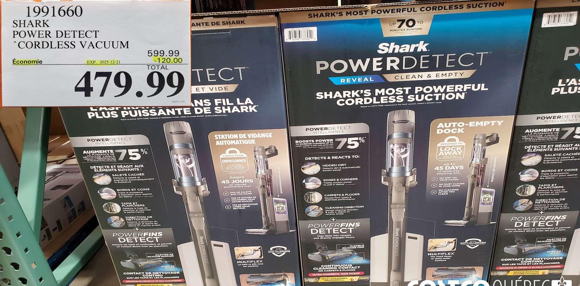 SHARK POWER DETECT CORDLESS VACUUM at Costco