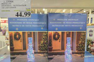 PRISMATIC SNOWMAN/NUTCRACKER 100 LED LIGHTS - Costco Canada deal - Save $15.00 - Seasonal Items