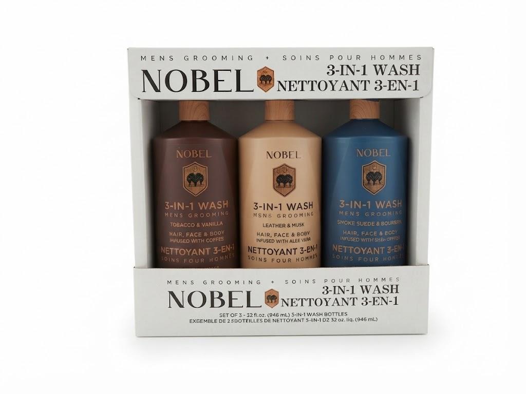 NOBEL MEN 3-IN-1 WASH 3 X 946 ML - Costco Canada deal - Save $5.00 - Health and Beauty