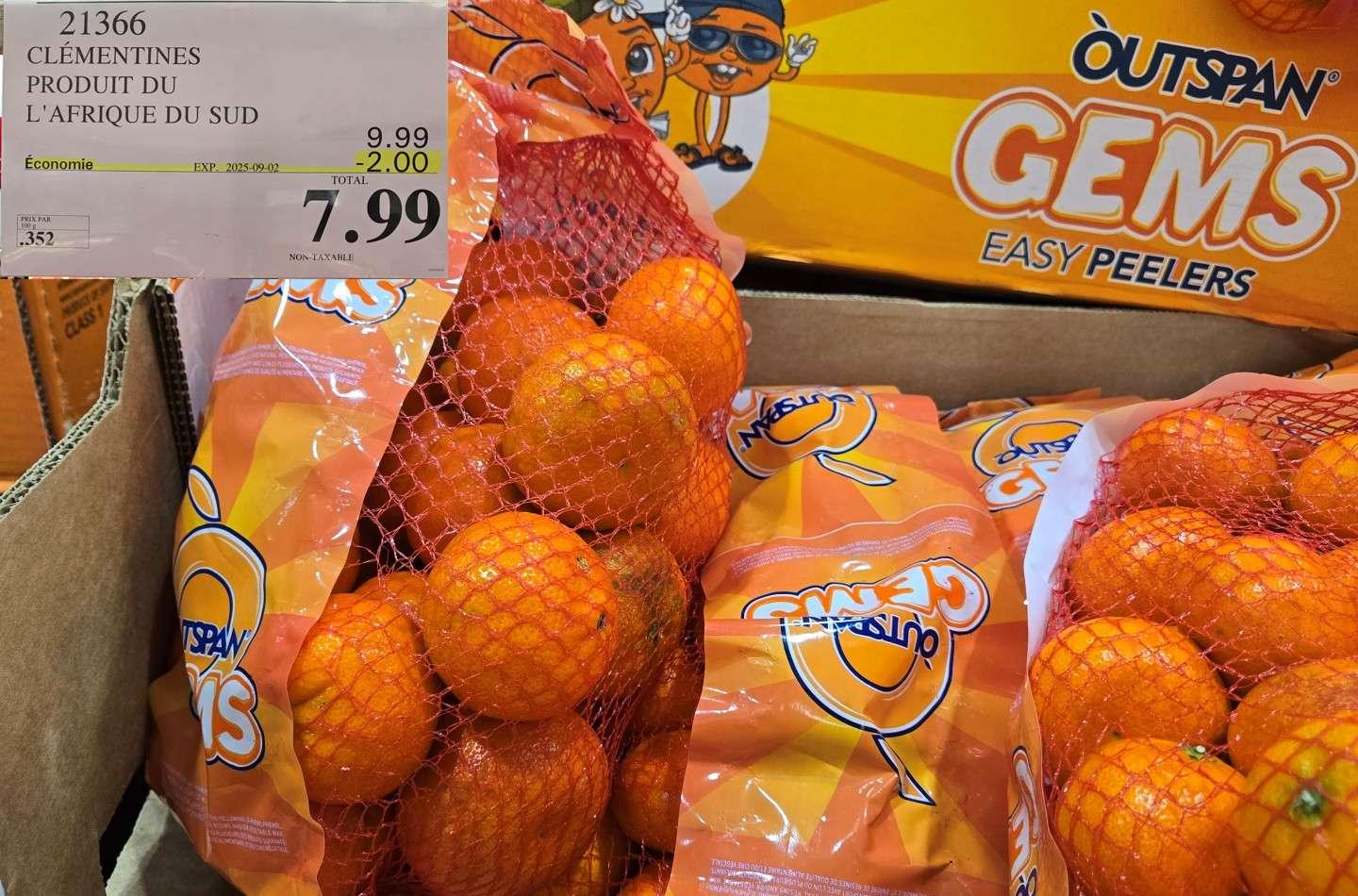 CLEMENTINES PRODUIT DU MAROC at Costco