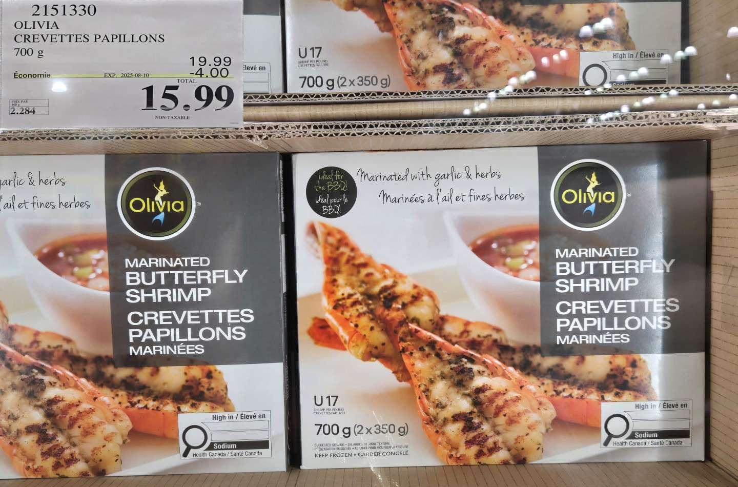 OLIVIA CREVETTES PAPILLONS at Costco