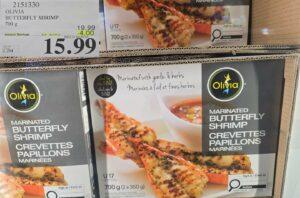 OLIVIA MARINATED BUTTERFLY SHRIMP 700G at Costco