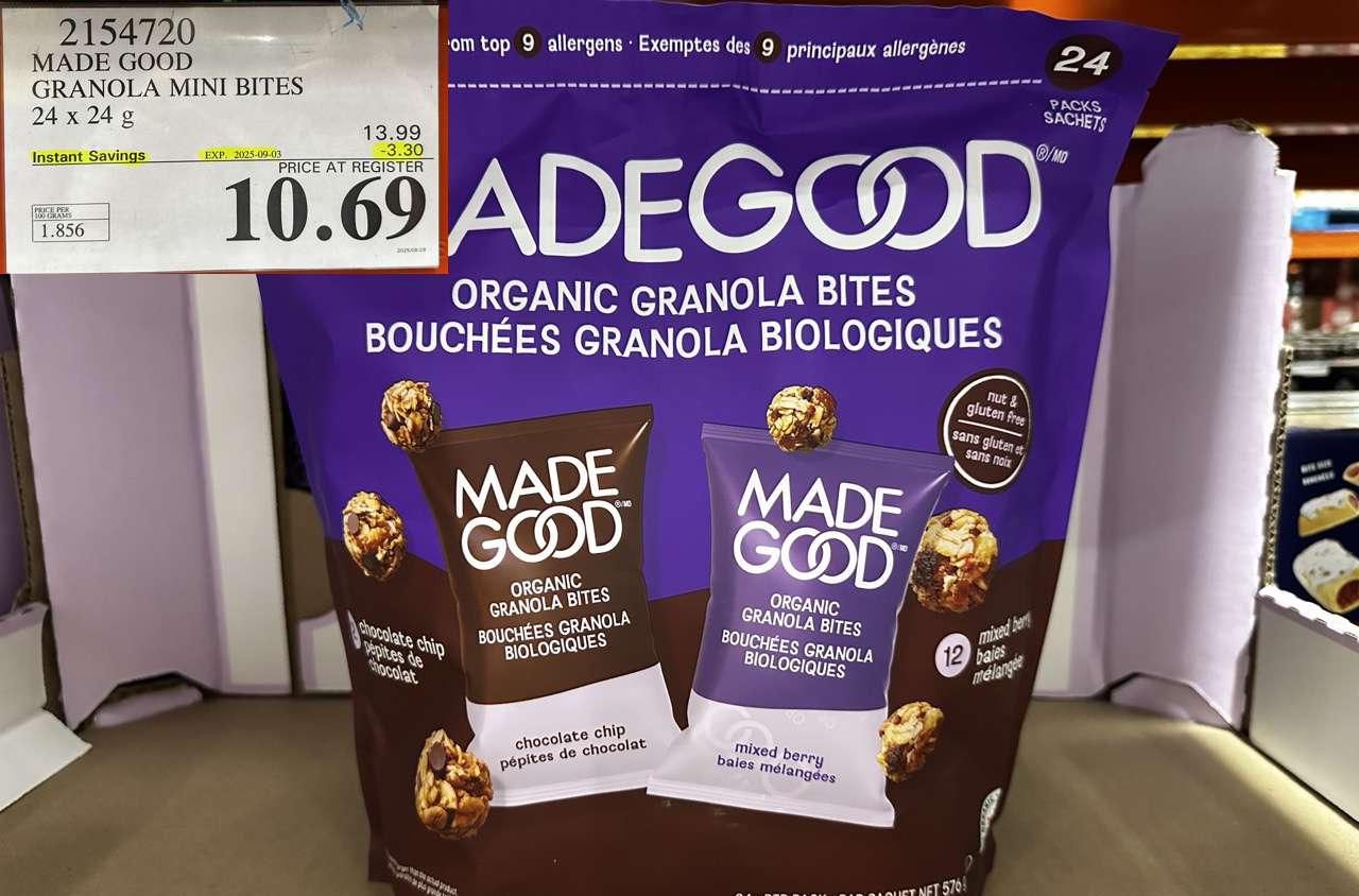 MADE GOOD GRANOLA MINI BITES 24 X 24G at Costco
