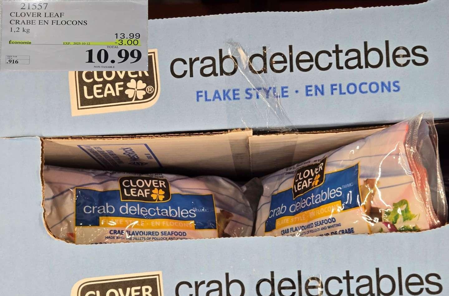 CLOVER LEAF CRABE EN FLOCONS  4 x 300 g at Costco
