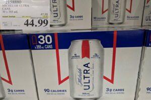 MICHELOB ULTRA 30 X 355ML at Costco