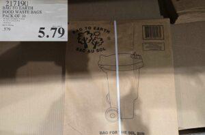 BAG TO EARTH FOOD WASTE BAGS PACK OF 10 at Costco