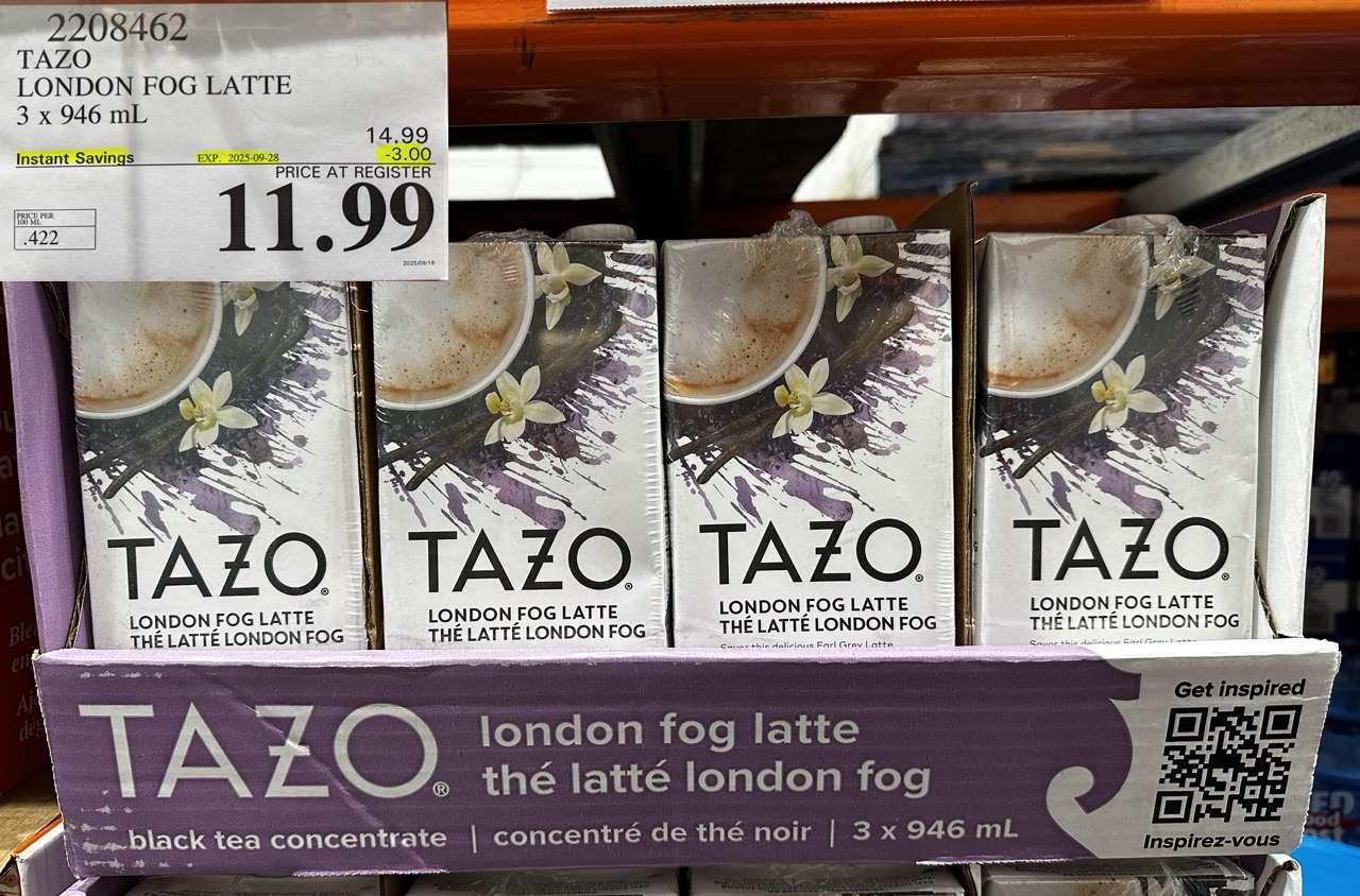 TAZO LONDON FOG LATTE 3 X 946ML at Costco