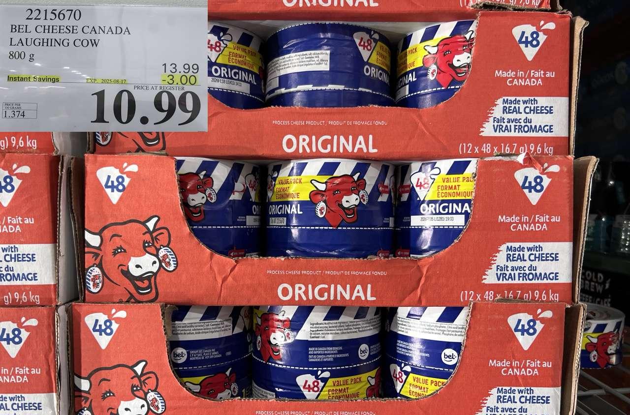 THE LAUGHING COW PROCESSED CHEESE 800G at Costco