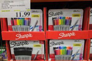 SHARPIE BLACK / MIXED MARKERS PACK OF 25 - Costco Canada deal - Save $3.00 - Office and School Supplies
