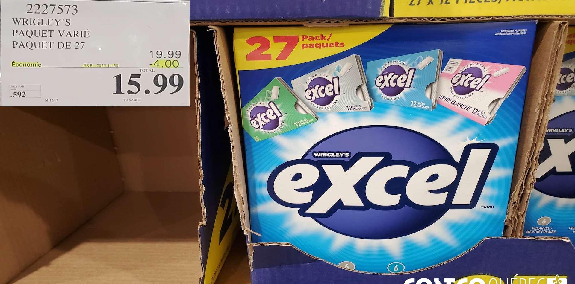 EXCEL PAQUET VARIE PAQUET DE 27 at Costco