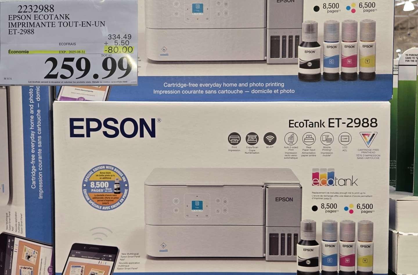 EPSON IMPRIMANTE TOUT-EN-UN   ET-2988 C11CL41203 at Costco