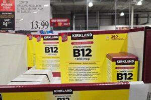 KIRKLAND SIGNATURE B12 METHYLCOBALAMIN 1200MCG 360 TABLETS at Costco
