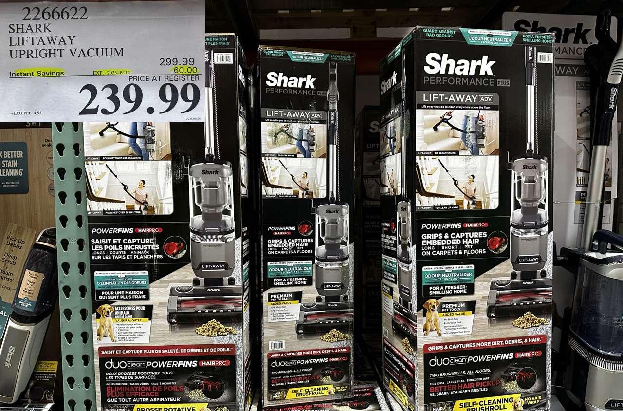 SHARK PERFORMANCE PLUS UPRIGHT VACUUM WITH ODOR NEUTRALIZER TECH at Costco