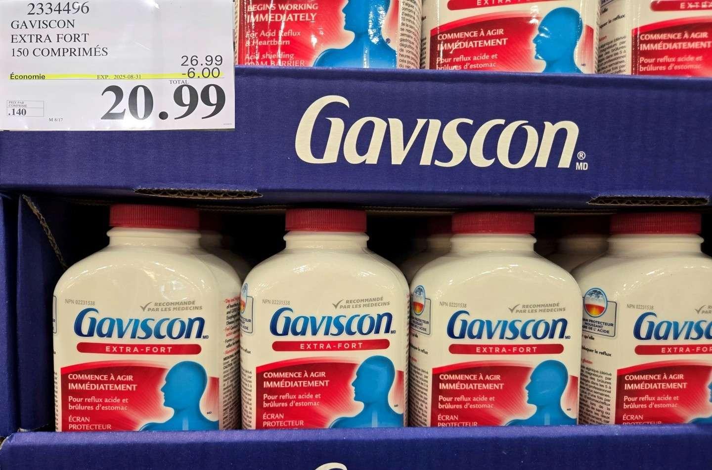 GAVISCON EXTRA FORT 150 COMPRIMES at Costco