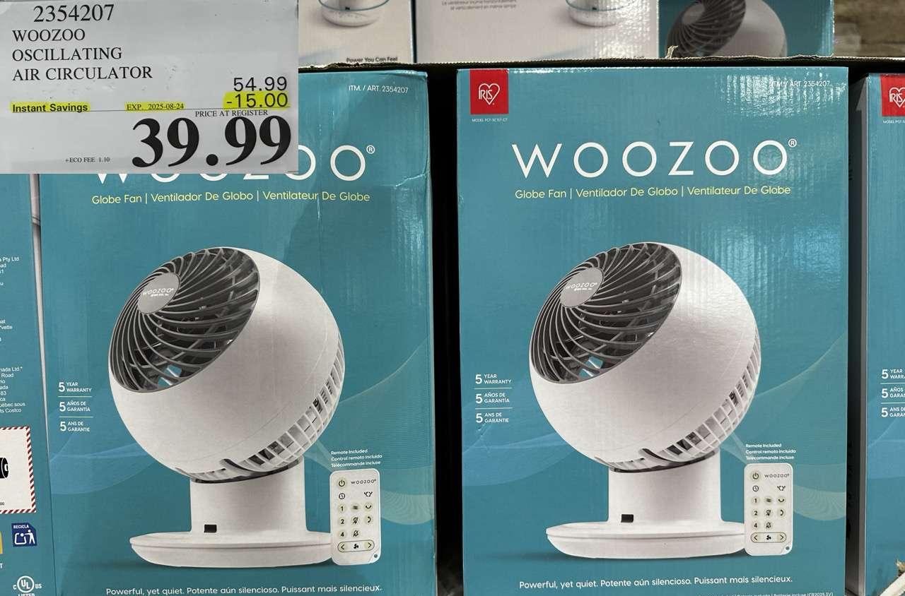 WOOZOO OSCILLATING AIR CIRCULATOR at Costco