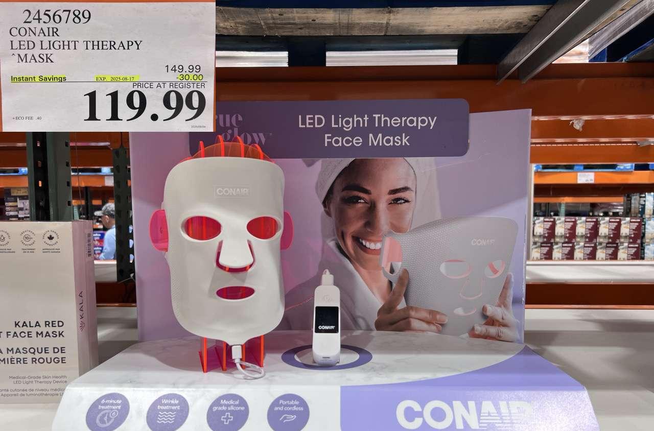 CONAIR LED LIGHT THERAPY MASK at Costco