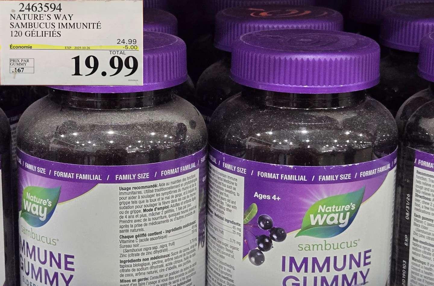 NATURE'S WAY SAMBUCUS IMMUNITE at Costco