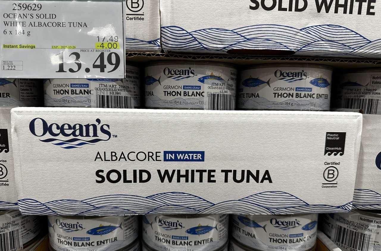 OCEAN'S SOLID WHITE ALBACORE TUNA 6 X 184 G - Costco Canada deal - Save $4.00 - Food & Beverage