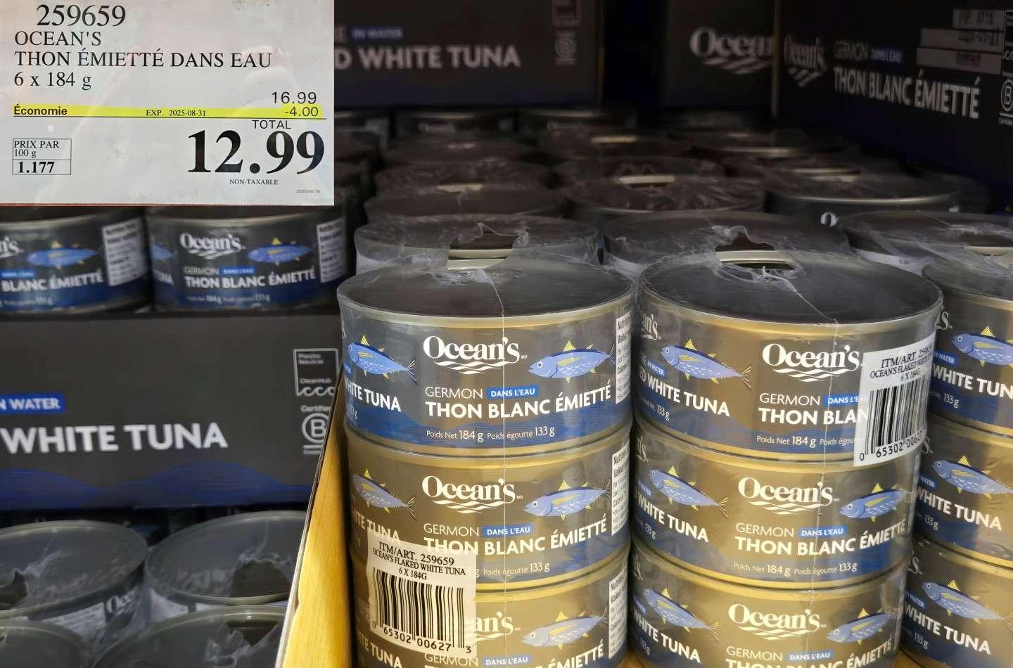 OCEAN'S THON EMIETTE DANS EAU  6 x 184 g at Costco