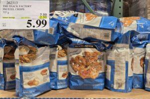 THE SNACK FACTORY PRETZEL CRISPS 737 g at Costco