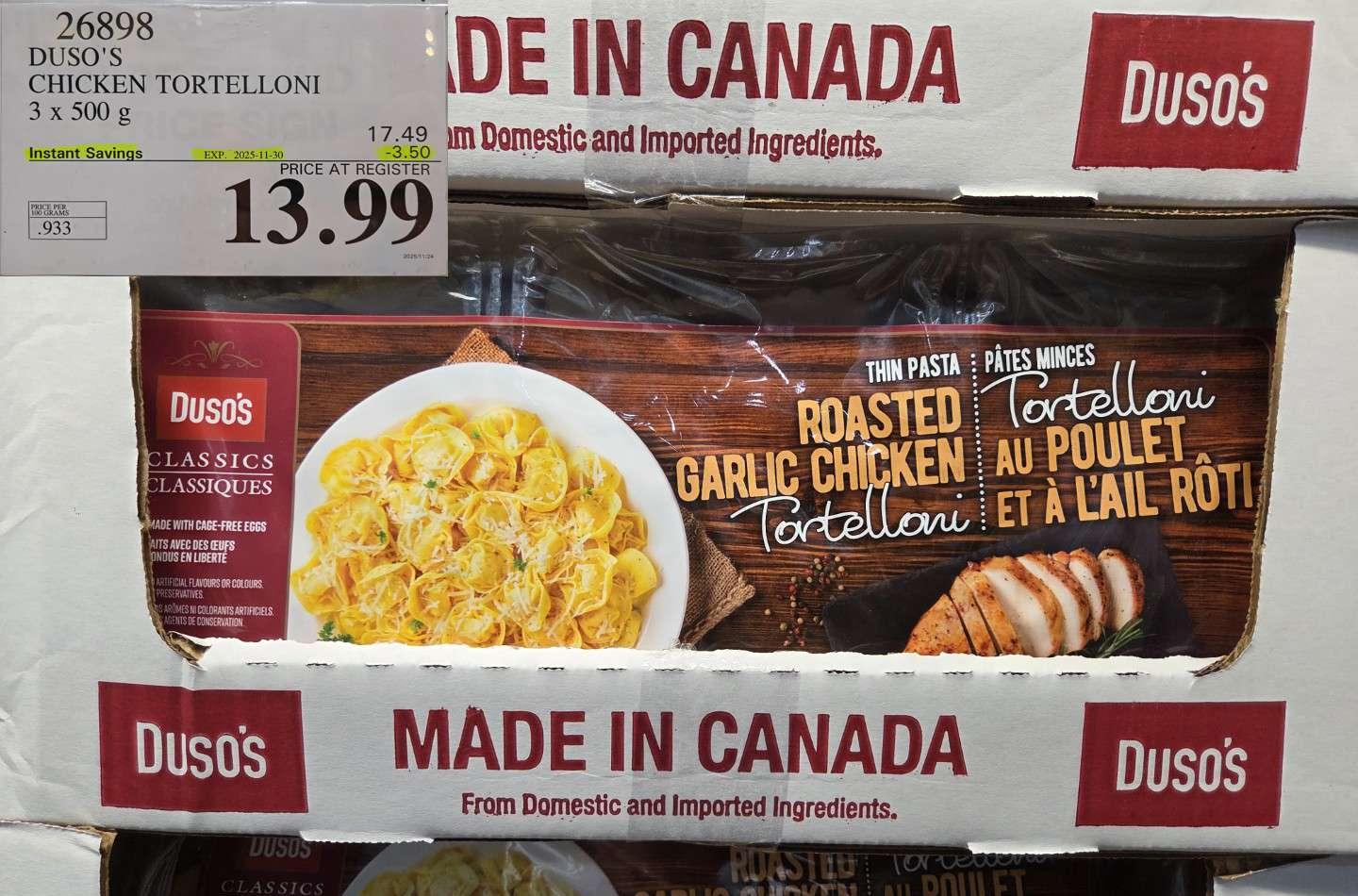 DUSO'S CHICKEN TORTELLONI 3 x 500 g - Costco Canada deal - Save $3.50 - Food & Beverage